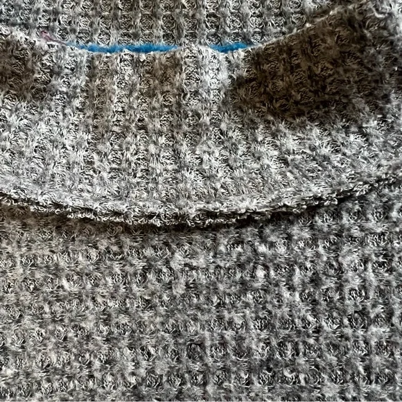 Free People Susie Sweater gray with colorful side panels - Picture 8 of 10